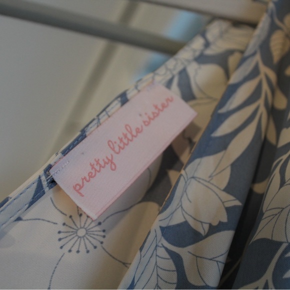 Light Blue Floral Flowy Maxi Dress - Picture 6 of 7